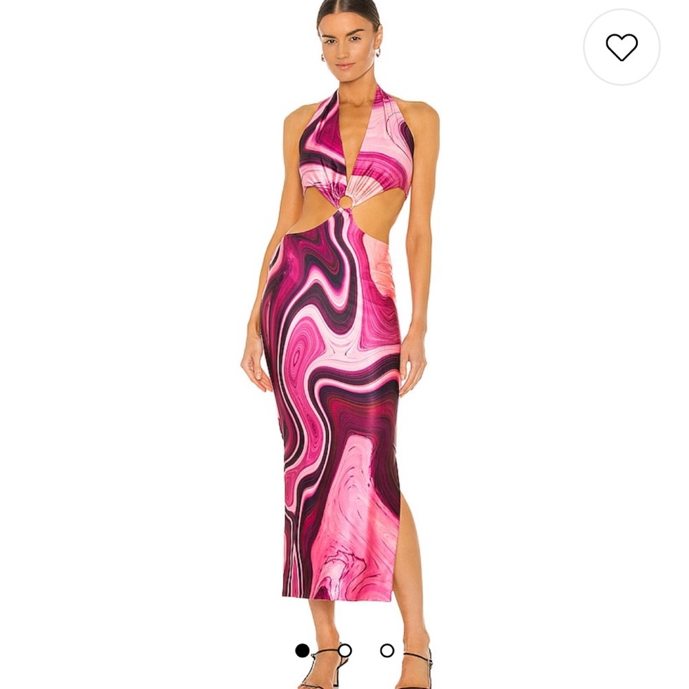 Farai London Gaia Long Dress in Purple
